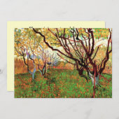 誕生日招待状, 開花した果樹園 招待状 (正面/裏面)