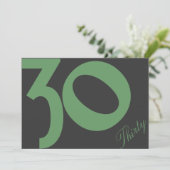 誕生日招待状（30歳） 招待状 (スタンド正面)