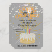 誕生日招待 シーズンカード (正面/裏面)