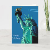 誕生日挨拶カードのためのイメージ自由の女神 カード (正面)