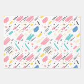 誕生日振りかけるキャンディパターン ラッピングペーパーシート (正面2)