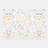 誕生日振りかけるキャンディパターン ラッピングペーパーシート (正面2)