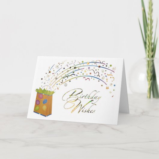 誕生日提示誕生日 カード (正面)