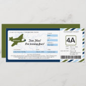 誕生日搭乗券チケット 招待状 (正面/裏面)