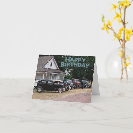 誕生日改造カード カード (黄色い花)