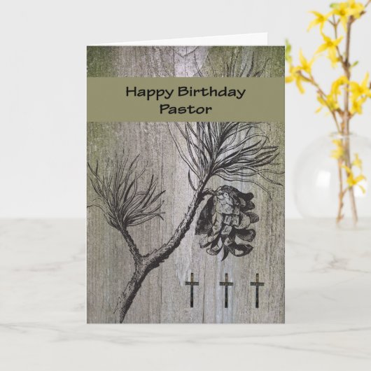 誕生日教師用カード カード (黄色い花)