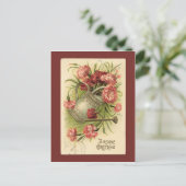 誕生日散花缶ヴィンテージ再生 ポストカード (スタンド正面)