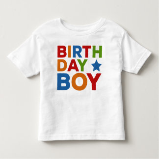 誕生日数々の少年の色 トドラーTシャツ