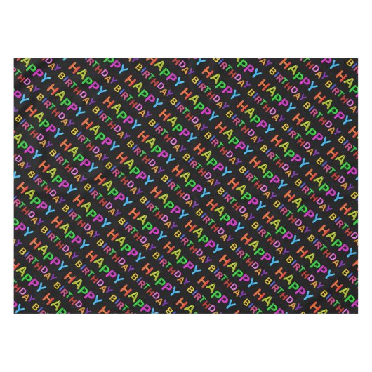 誕生日文字 テーブルクロス (正面(横))