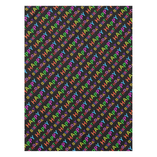 誕生日文字 テーブルクロス (正面)