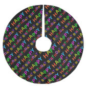 誕生日文字 ブラッシュドポリエステルツリースカート (正面)