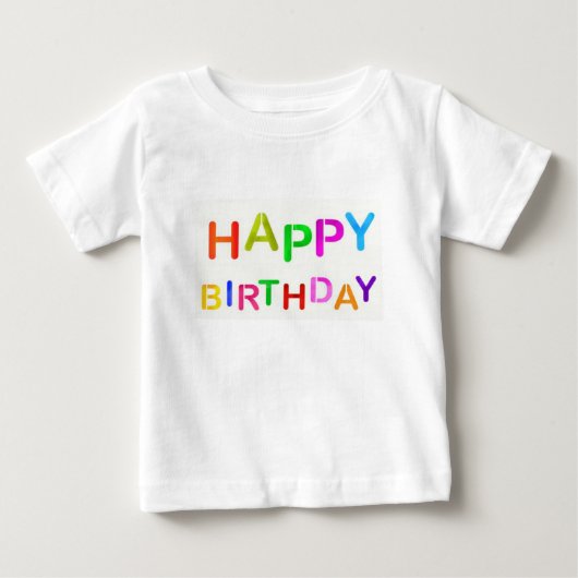 誕生日文字 ベビーTシャツ (正面)