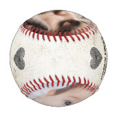 誕生日新しいパパBe CreateYourOwnフォトコラージュ 野球ボール (裏面)