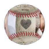 誕生日新しいパパBe CreateYourOwnフォトコラージュ 野球ボール (正面)