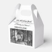 誕生日新聞おもしろいモノクロ写真 フェイバーボックス (正面サイド)