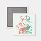 誕生日旅行だ！クルーズ マグネット (正面/裏面)