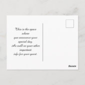 誕生日日付ポストカードの保存 ポストカード (裏面)