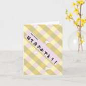 誕生日日本のカード カード (黄色い花)