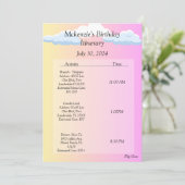 誕生日日程 招待状 (スタンド正面)