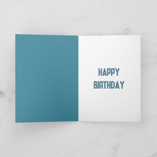 誕生日星付き地球 カード (内部)