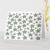 誕生日星 カード (黄色い花)