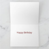 誕生日星 カード (内部)