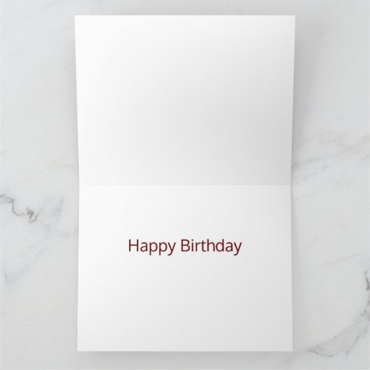 誕生日星 カード (内部)