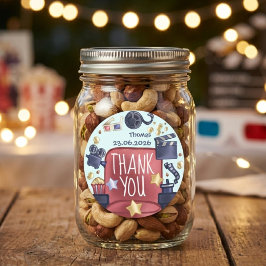 誕生日映画鑑賞会ありがとう ラウンドシール