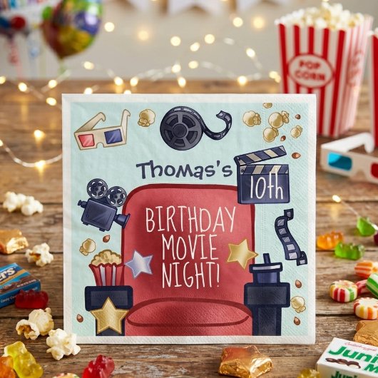 誕生日映画鑑賞会 スタンダードカクテルナプキン