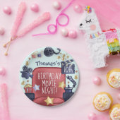 誕生日映画鑑賞会 ペーパープレート (パーティー)