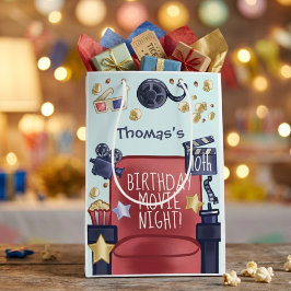 誕生日映画鑑賞会 ミディアムペーパーバッグ