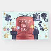 誕生日映画鑑賞会 横断幕 (横)