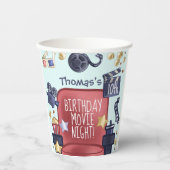 誕生日映画鑑賞会 紙コップ (正面)