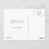 誕生日時間(ハムスター)はがき ポストカード (裏面)