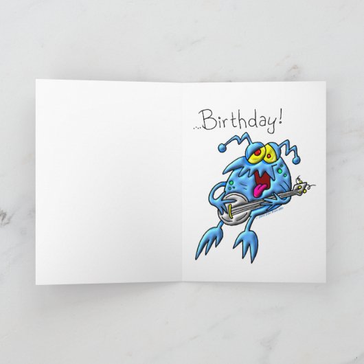 誕生日曲だ カード (内部)