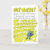 誕生日曲だ カード (黄色い花)