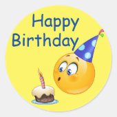 誕生日最高のの願い ラウンドシール (正面)