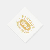 誕生日最高のギフト限定1993年代 スタンダードカクテルナプキン (角)