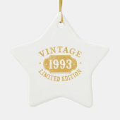 誕生日最高のギフト限定1993年代 セラミックオーナメント (裏面)