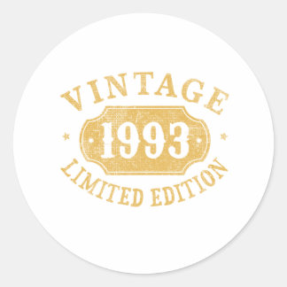 誕生日最高のギフト限定1993年代 ラウンドシール