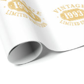 誕生日最高のギフト限定1993年代 ラッピングペーパー (ロールコーナー)