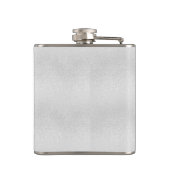 誕生日最高のシルバーの写真名 フラスク (裏面)