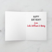 誕生日最高のパパEver Kids写真 カード (内部)