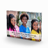 誕生日最高のフレンズシスターズファミリーカスタム フォトブロック (右)