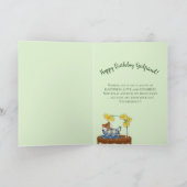 誕生日最高の – 友人 – ティーカップの中のマウス カード (内部)