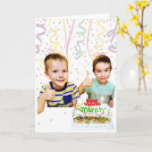 誕生日月グリーティングカード カード (黄色い花)