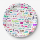 誕生日月6月 ペーパープレート (正面)