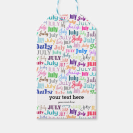 誕生日月7月 ギフトタグ