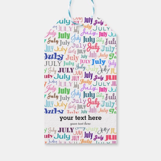 誕生日月7月 ギフトタグ (裏面)