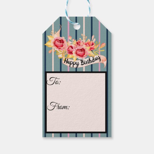 誕生日格言ギフトラベル ギフトタグ (裏面)